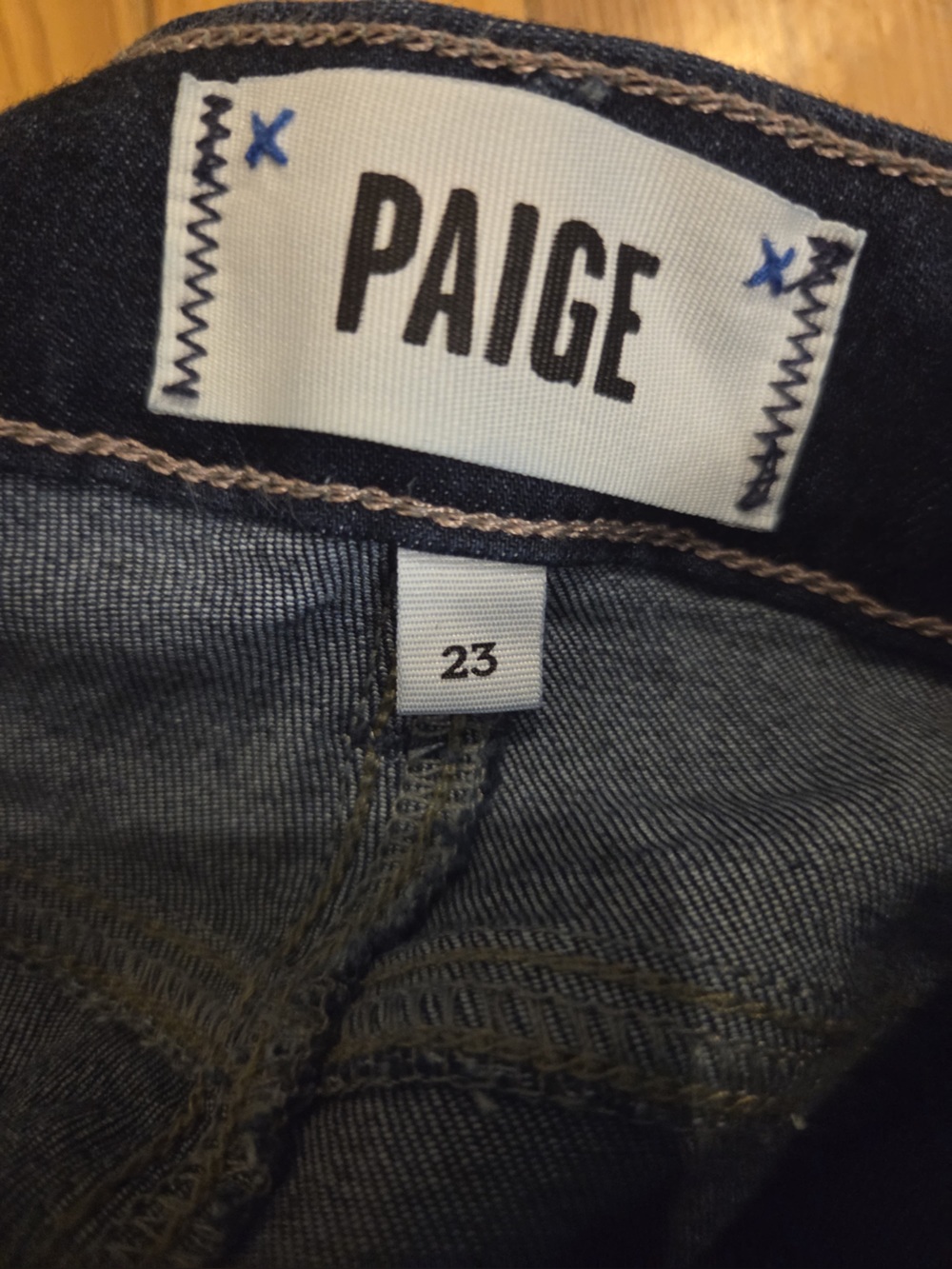 PAIGE Dark Indigo High-Rise Skinny Jeans - Picture 6 of 7